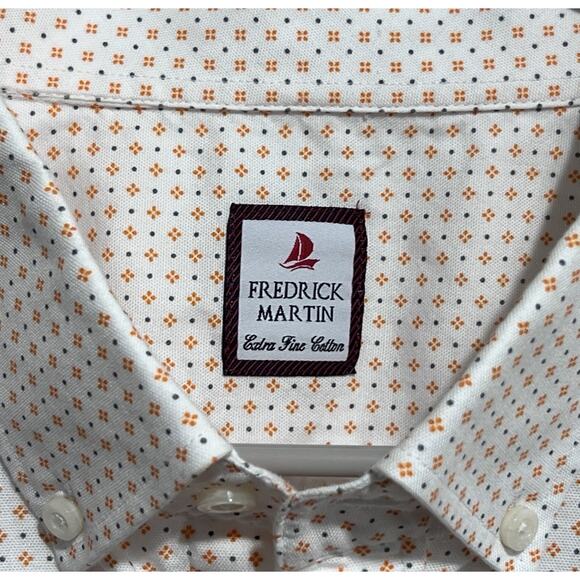 VOLS TENNESSEE Orange White Button Down Long Sleeve Shirt Fredrick Martin XXL - Picture 4 of 6